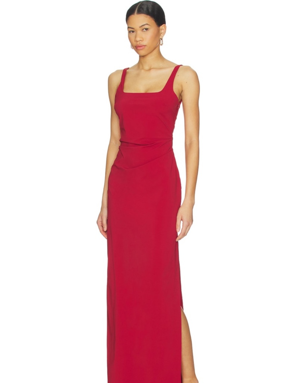 Bec & Bridge Crimson Square-Neck Maxi Dress